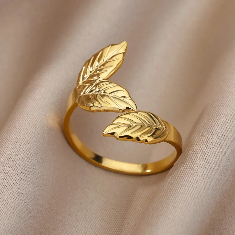 Bague Femme en Acier Inoxydable 316L Dorée – Ne Noircit Pas | Élégance & Durabilité
