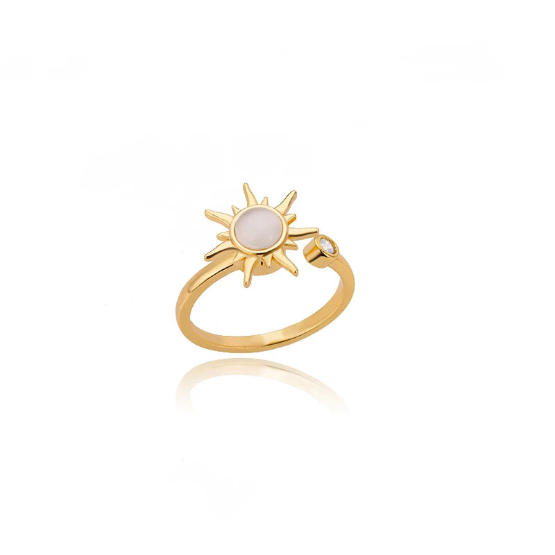 Bague Femme en Acier Inoxydable 316L Dorée – Ne Noircit Pas | Élégance & Durabilité