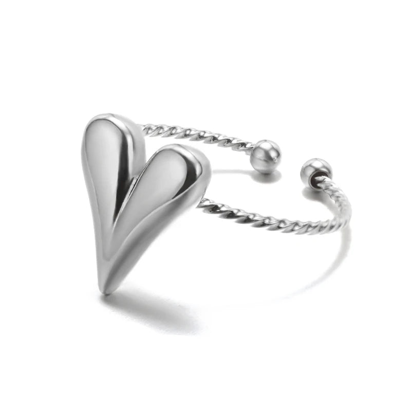 Bague Femme en Acier Inoxydable 316L Dorée – Ne Noircit Pas | Élégance & Durabilité