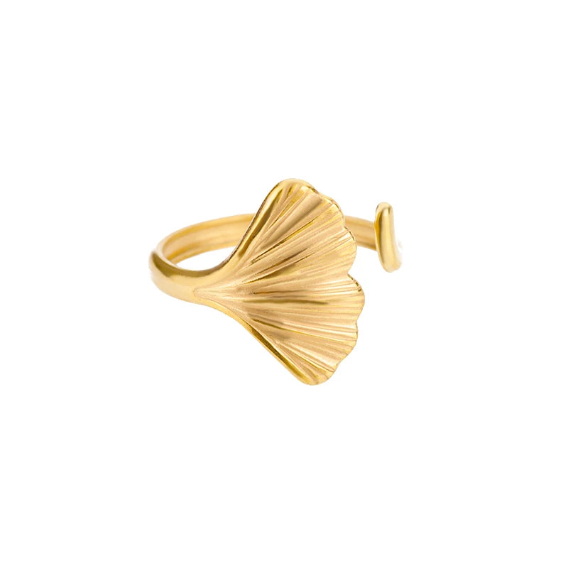 Bague Femme en Acier Inoxydable 316L Dorée – Ne Noircit Pas | Élégance & Durabilité