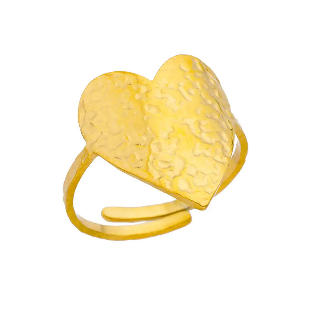 Bague Femme en Acier Inoxydable 316L Dorée – Ne Noircit Pas | Élégance & Durabilité