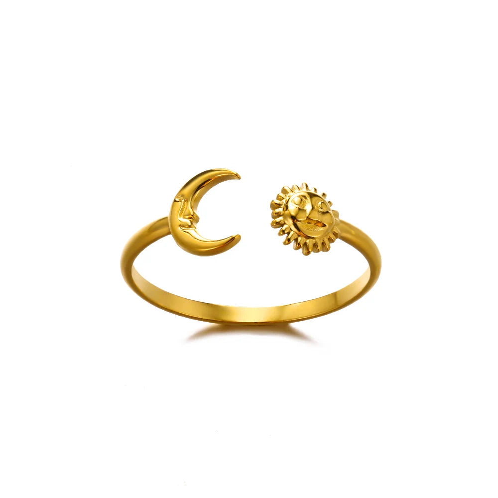 Bague Femme en Acier Inoxydable 316L Dorée – Ne Noircit Pas | Élégance & Durabilité