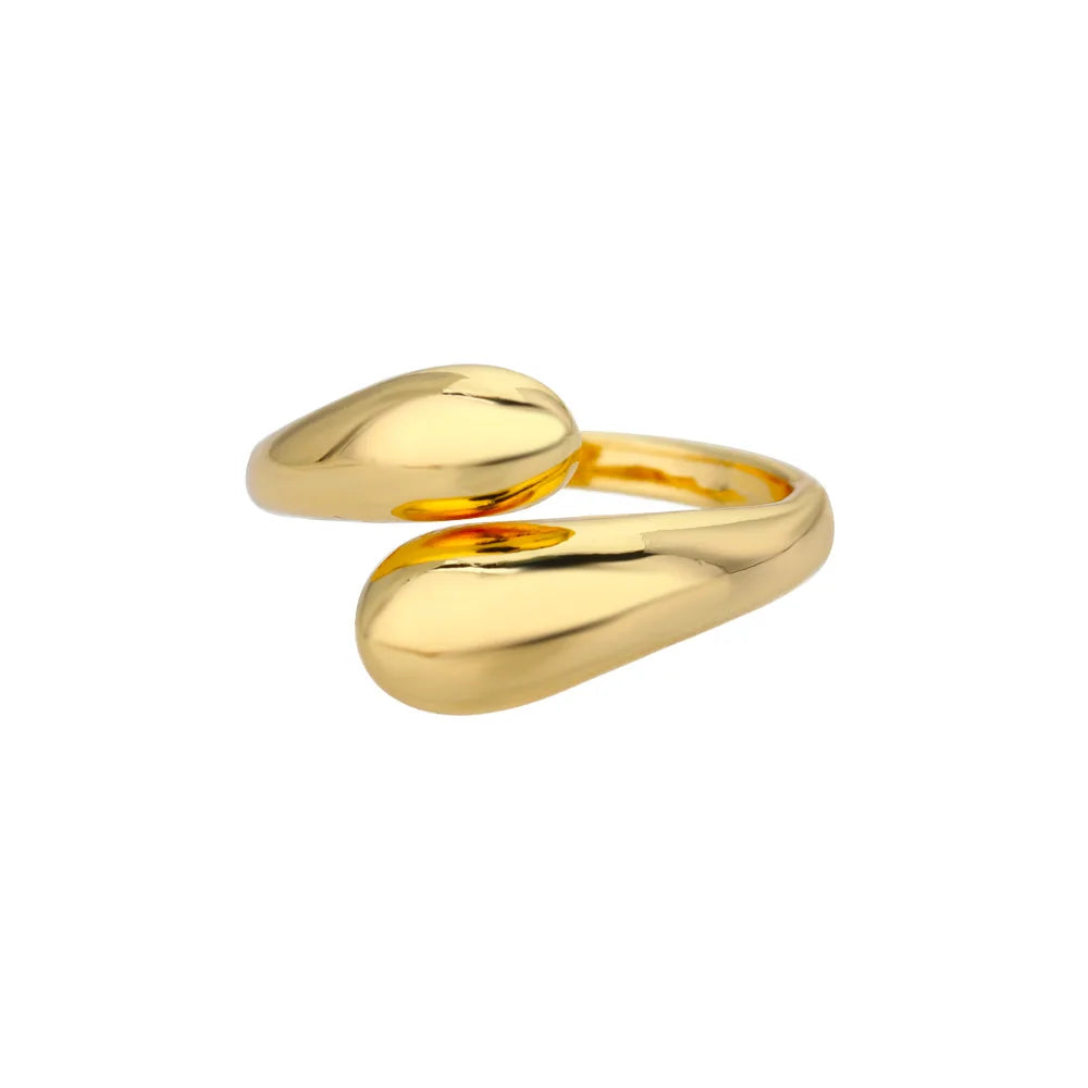 Bague Femme en Acier Inoxydable 316L Dorée – Ne Noircit Pas | Élégance & Durabilité